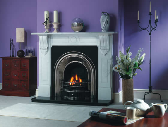 Custom made traditional gas fire